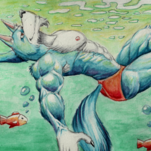 in the sea